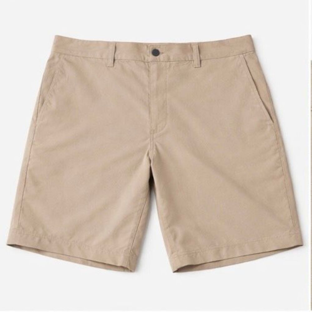 Lands End Performance Shorts Khaki Stretch Golf Casual Mens 38 Classic